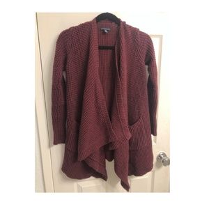 American Eagle Burgundy Cardigan